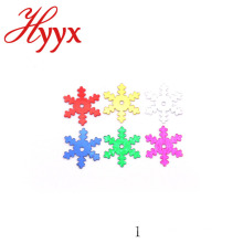 HYYX Beauty Country Style OEM Design pvc confetti snowflake shape for christmas decoration